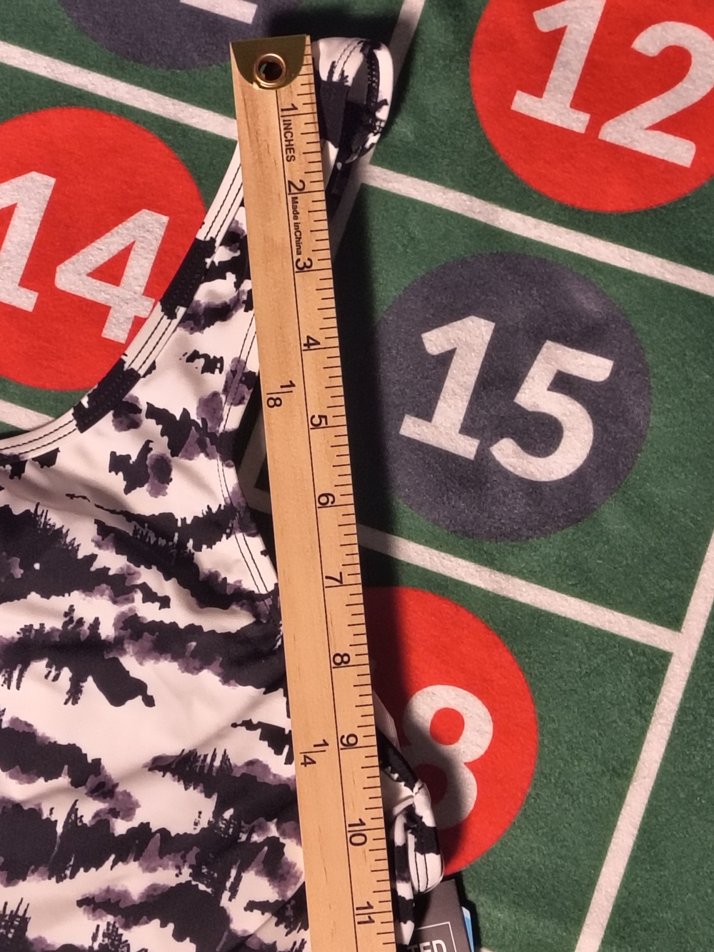 NWT Swim Solutions Tankini Top 22W Black White Zebra Underwire Plus Swim - Picture 5 of 15
